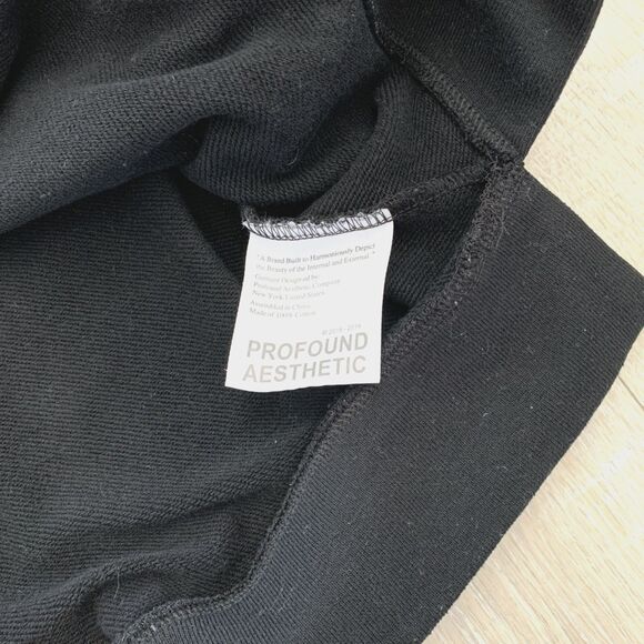 Profound Aesthetic Hoodie Pullover Hooded Sweatshirt Black Red Floral Men Size S - Picture 4 of 10